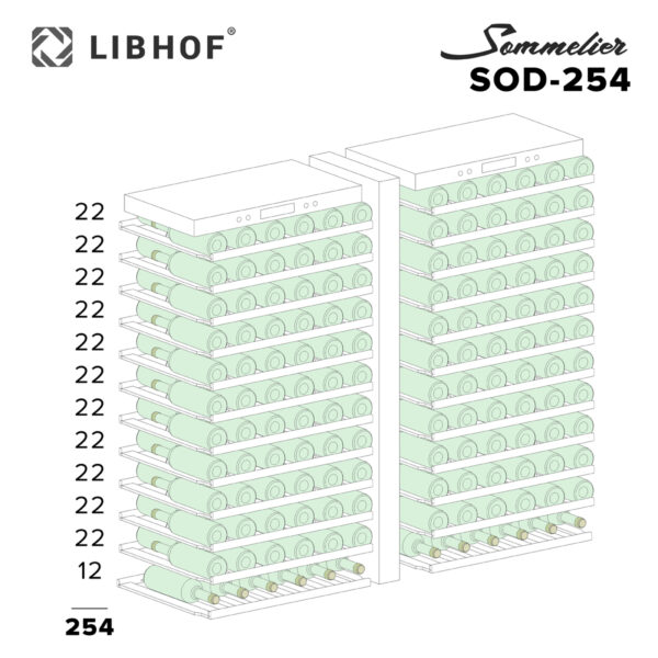 Винный шкаф Libhof SOD-254 silver